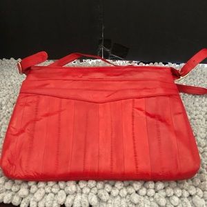 Gorgeous Sunco Red Eelskin Purse